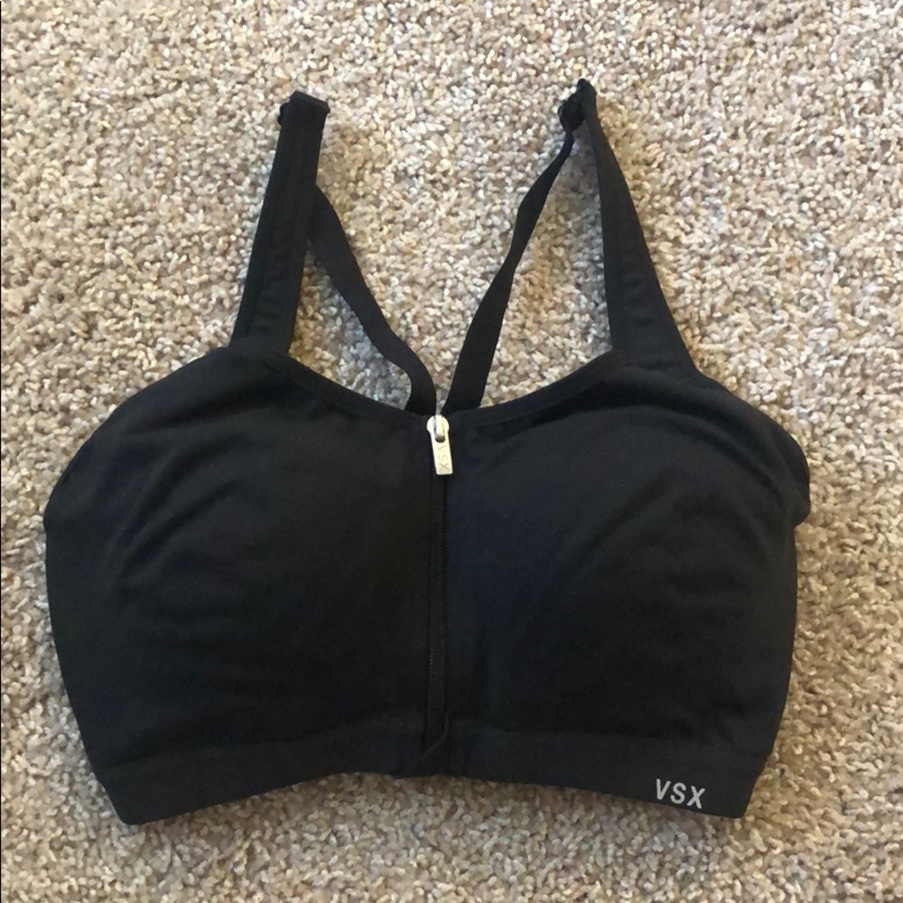 VSX Sports Bra Victoria’s Secret Front Zipper